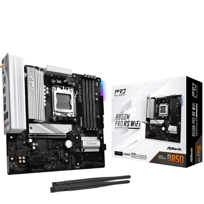 Asrock B850M Pro RS WiFi Micro ATX DDR5 AM5 Asrock B850M Pro RS WiFi Micro ATX DDR5 AM5